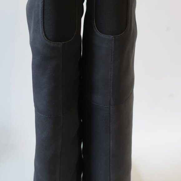 Womens Candela NYC Black Suede Studded Accents Over-the Knee Boots 8 - Picture 10 of 16